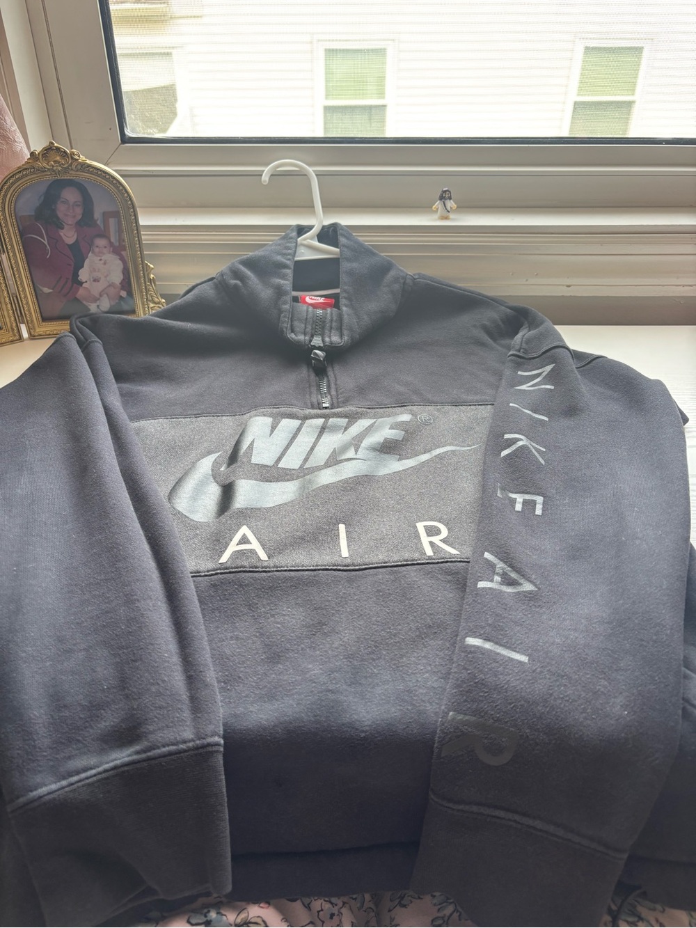 Nike Black & Gray Air Logo Performance Jacket